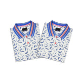 All-over printed polo shirt