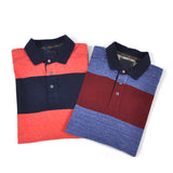 man polo shirt cotton slub yarn dyed