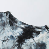 Tie-dyed short-sleeved T-shirt
