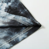 Tie-dyed short-sleeved T-shirt